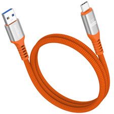 USB to USB C Data Cable 3Ft,10Gbps USB3.1/3.2 Gen2 High Speed Transfer/3A USB