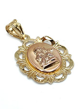 14K  Yellow/Rose Gold Michael Anthony Cherub/ Guardian Angel Pendant 0.7 Grams