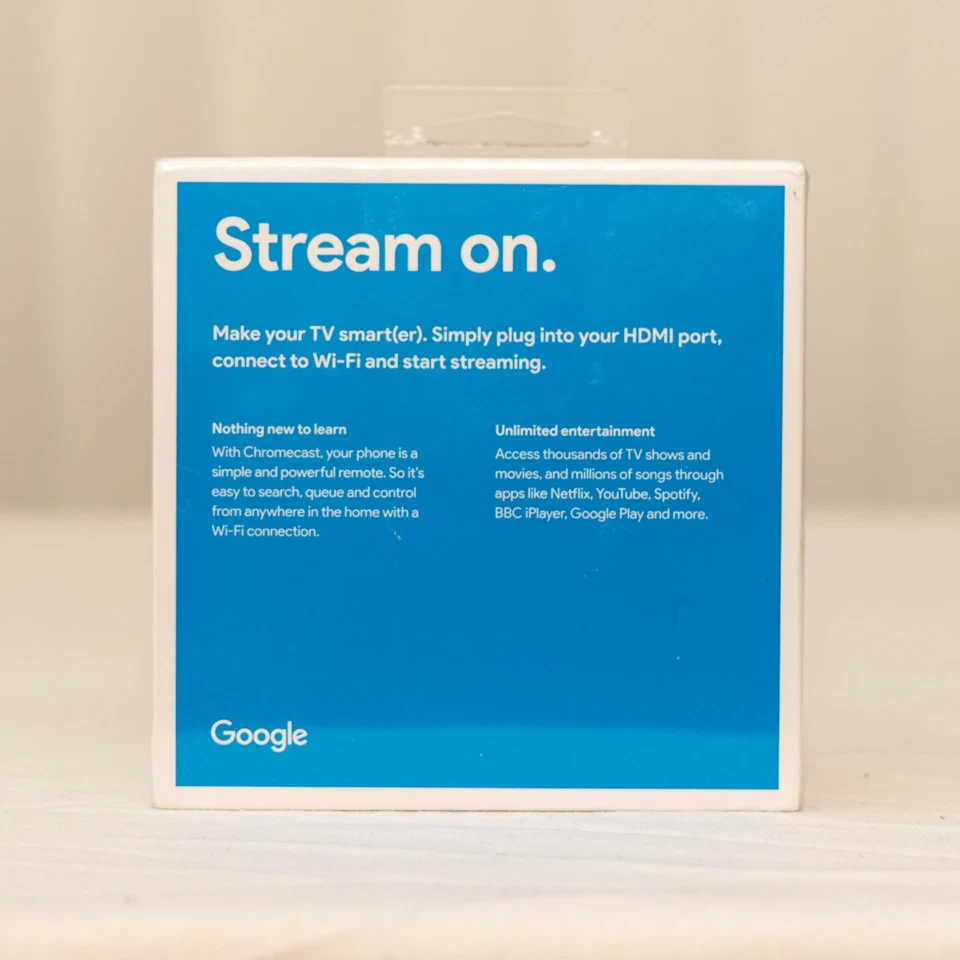 Google Chromecast (2nd Generation) Media Streamer Black - New Sealed - Image 2 of 4