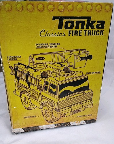 Tonka Fire Dept. Truck NO.5 Steel Classics 2008 Red Large 21” New In Box RARE! - Picture 9 of 9