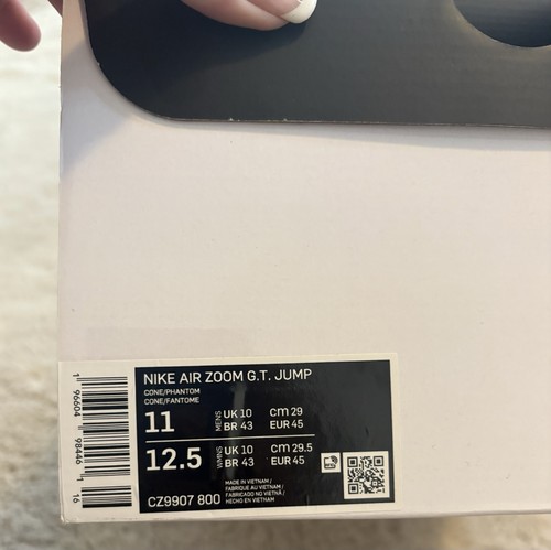 Scarpe da ginnastica Nike Air Zoom GT Jump taglia 11 CZ9907 800 - Foto 7 di 8