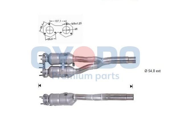 Katalysator Oyodo 10N0144-OYO FüR VW Bora Variant 1J6 Golf 4 1J5 1J1 1 1J2 Audi-image
