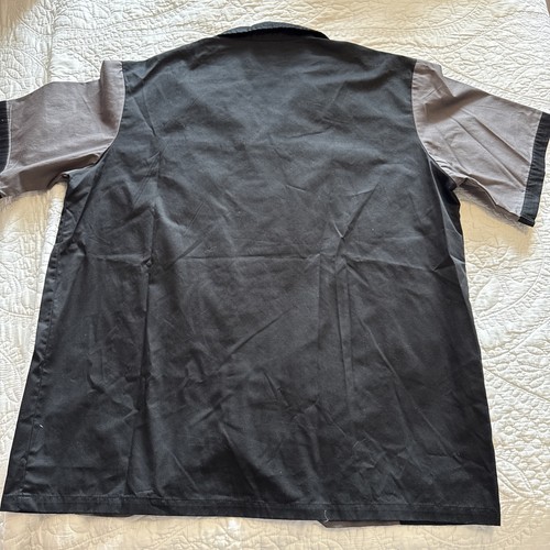 Hilton Bowling Retro Button Down Bowling Hemd Blau Schwarz Herren L Klassiker - Bild 4 von 5