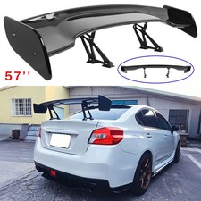 For Subaru Wrx Sti 57 Gloss Black Rear Trunk Spoiler Gt-style Racing Wing Abs