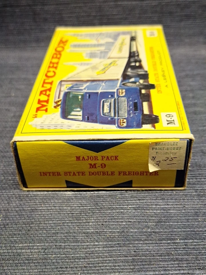 Matchbox Lesney 1962 M-9 Inter State Double Freighter In Original Box- Minty - Image 3 of 4