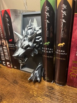 Werewolf Bookend, Book Nook, (Full Size)  8  Tall 3D print