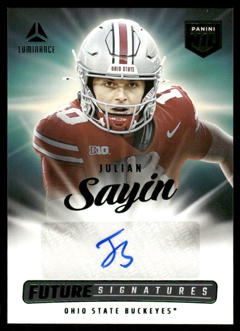 2025 Panini Luminance Green Future Signatures Auto NIL Julian Sayin Ohio State