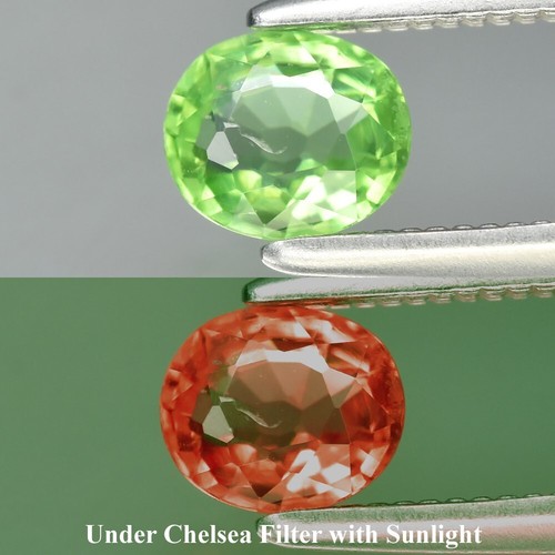 Saphir Orange Rare De Tanzanie - 0.32 Carats - 4.2 Mm X 3.4 Mm - Traitement Béryllium - Neuf Avec Étiquettes