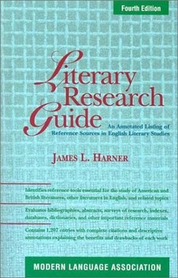 LITERARY RESEARCH GUIDE: AN ANNOTATED LISTING OF REFERENCE By James L. Harner VG