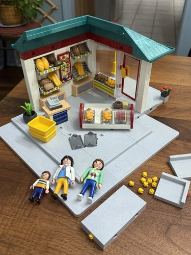 Playmobil 4410 Bakery Shop City Life Corner Store Shopping Vintage Extras