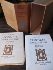 Ronsard . L. Zack . Sonnets pour Hélène . Coffret 2 Vol. A La Voile Latine. 1946