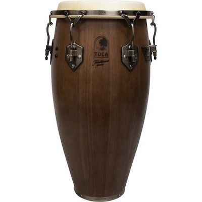 Toca Traditional Series Tumba Drum - Dark Wood Finish 12 1/2''