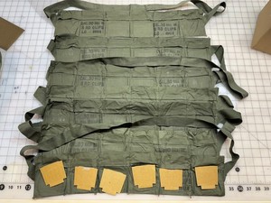 M1 Garand Bandolier/bandoleer with 6 cardboard inserts