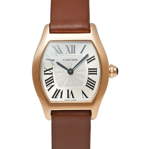 CARTIER Tortue W1556360 Silver Case Size 30mm x 24mm Ladies Used Watch #31031