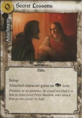 Secret Lessons - Valyrian Edition - A Game of Thrones CCG