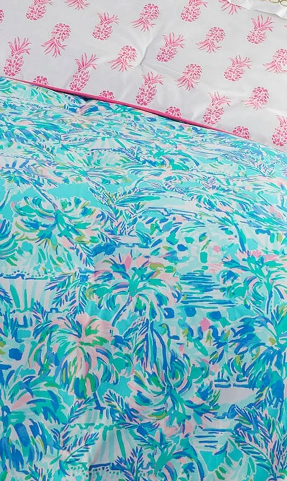Juego de 2 fundas edredón Lilly Pulitzer Pottery Barn piña fiesta tamaño king nuevo con etiquetas Foto 4 de 4