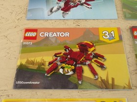 LEGO Creator 3 in 1 Lot of 9 Instruction Manual #31086 #31073 #31057