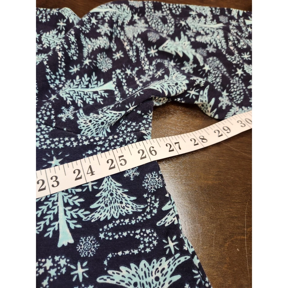 Talbots Plus Size Christmas Tree Print 3/4 Sleeve Sleepwear Nightgown 2X - Image 4 of 4