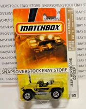 2008 MATCHBOX GOLD JEEP HURRICANE CONCEPT, ALL TERRAIN #8/13, MBX #95, VHTF