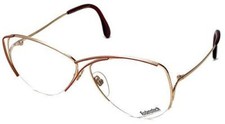 Rodenstock Designer Eyeglasses Vintage 828 in Gold/Red 59mm 2.25