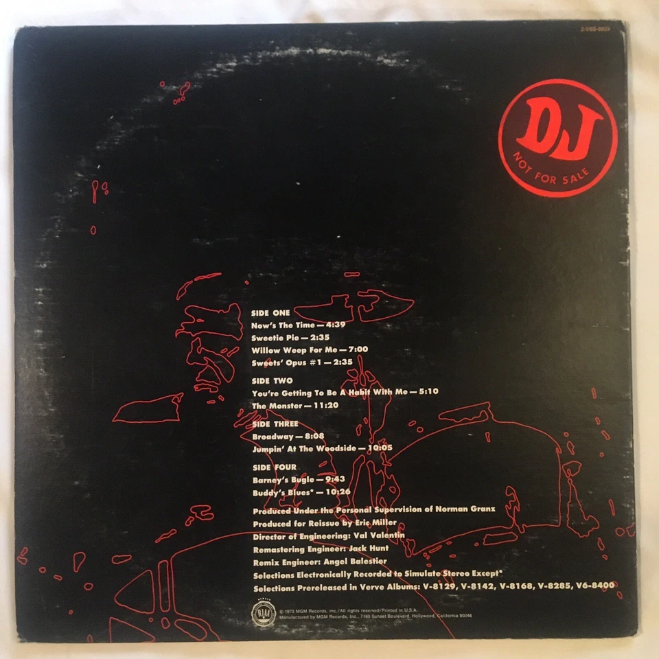 BUDDY RICH MONSTER ПЕРВЫЙ ПРЕСС ПРОМО ДВОЙНОЙ ВИНИЛОВАЯ ПЛАСТИНКА АЛЬБОМ СТЕРЕО VERVE - Изображение 2 из 4