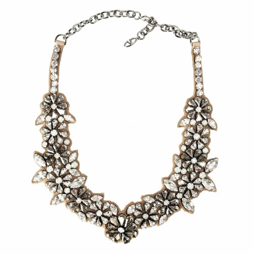 Valentino Garavani Women's Floral Crystal Collar Statement Necklace - Picture 2 of 7