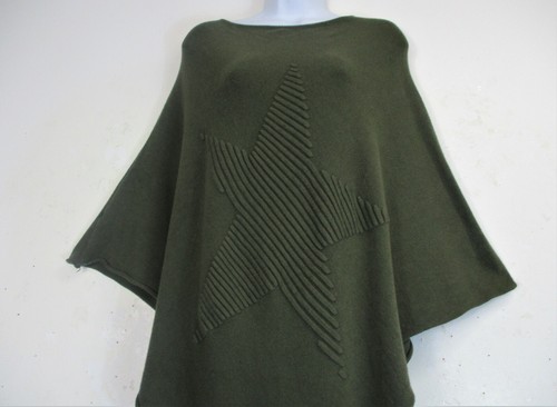 Ladies/Womens Lagenlook Knitted Stretchy Poncho/Cape/Wrap 7 Colours One Size - Bild 27 von 48