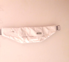 RRP$350 AUTENTICA Versace Unisex Petto Bag Vita Colore Bianco e Grigio Made in Italy