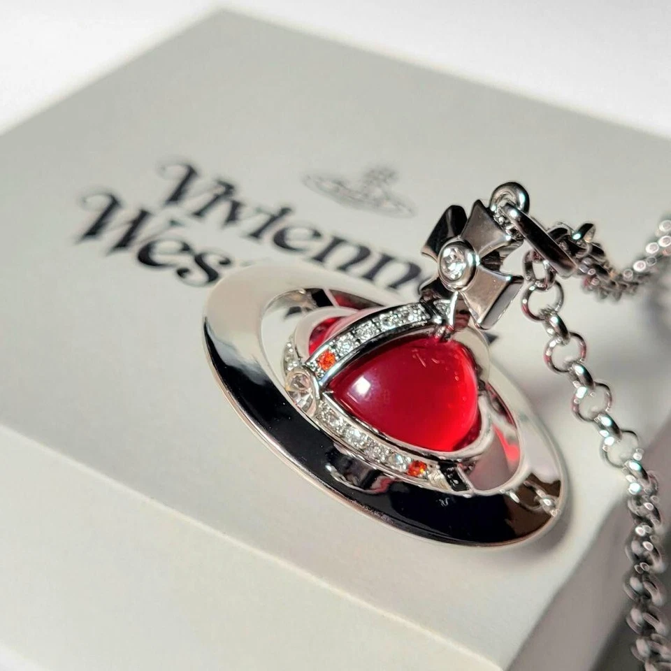 Collar Vivienne Westwood Pequeño Orbe Rojo Como Nuevo Foto 2 de 4