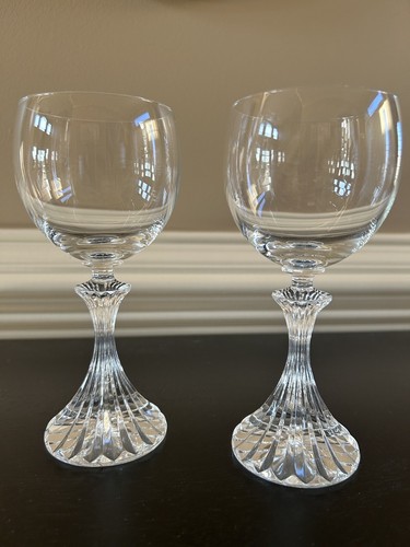 Mikasa Crystal The Ritz Wine Glasses-Retired Set of 2, 6 1/2” H, 2 3/4 ...