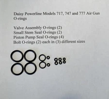 (2) Valve O-ring Rebuliding Kits for Daisy Powerline Models 717, 747 and 777