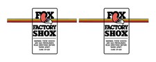 FOX FACTORY SHOX Vintage Motocross sticker set RM YZ CR KX AHRMA