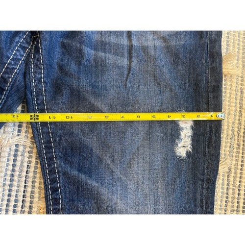 Rivet de Cru Mae Straight Relaxed Denim Jeans Distressed All Cotton Mens 38 x 32 - Picture 12 of 14