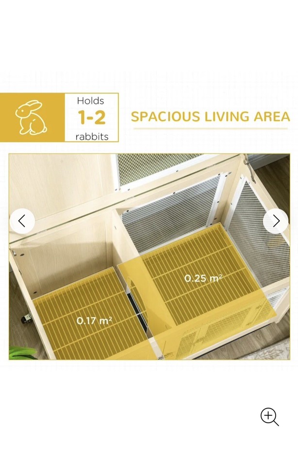 Indoor Rabbit Hutch on Wheels Made By Paw Hut eBay