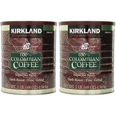 Signature 100% Colombian Coffee Supremo Bean Dark Roast-Fine Grind, 6 Pound