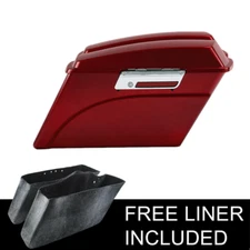 Red Hard Saddlebags Saddle Bags Fit For Harley Touring Road King 1994-2013