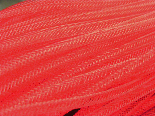 4mm Tubular Crin Crinoline Red Ribbon Cyberlox Fascinator Millinery Hat 5m