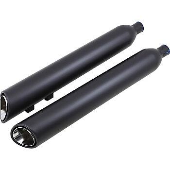 Cobra 6303RB 909 Twins 4'' Slip-On Mufflers Black Harley FLHTCUTG Tri-Glide 09-20