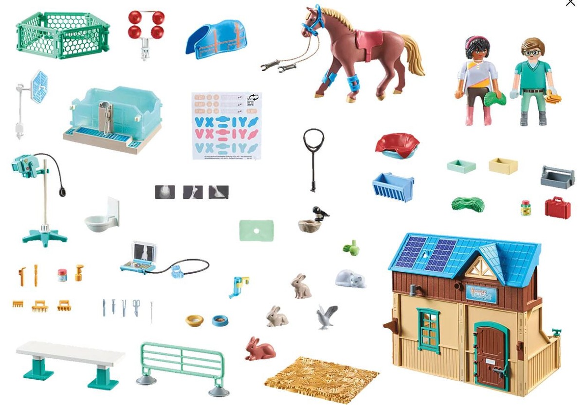Playmobil Horses Of Waterfall Series Set 71352 Horce Vet Stable