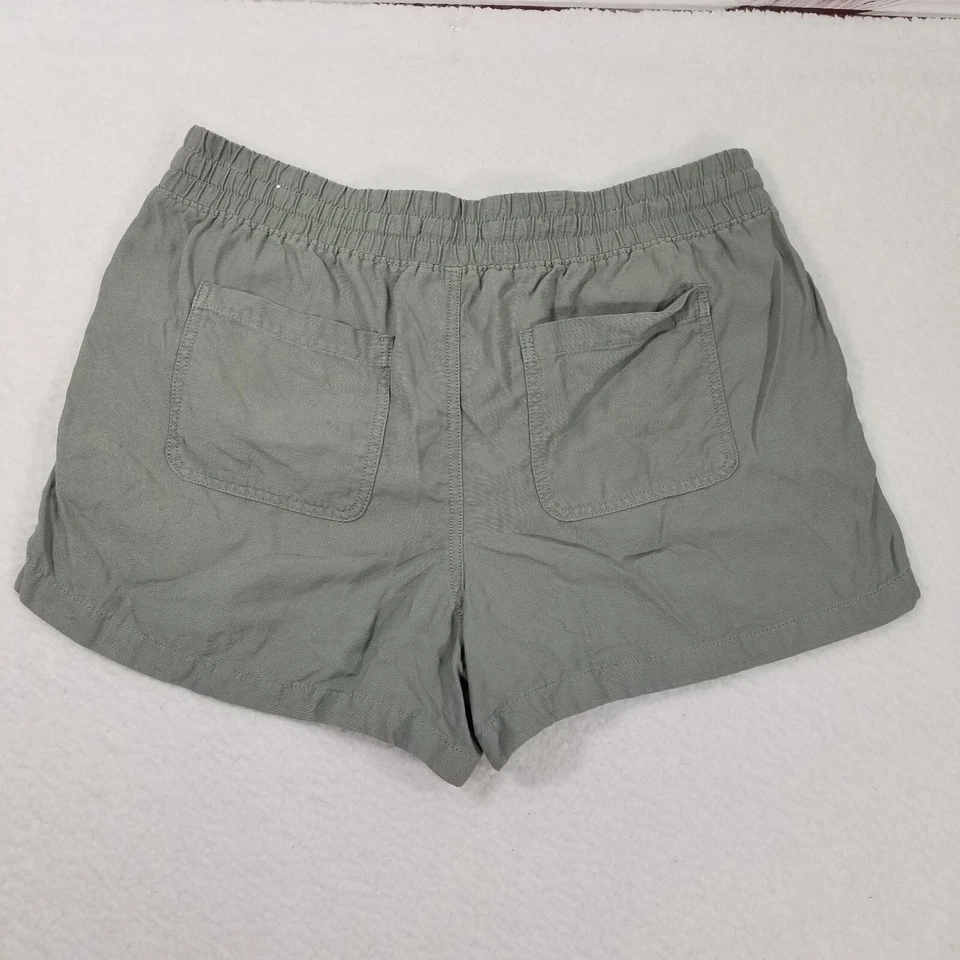 Pantalones Cortos Maurices Cordón Elástico Cintura Bolsillos Mujer Talla XL Verde. Foto 3 de 4