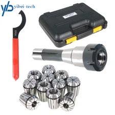 R8 Shank With 11PC ER32 Collet Set ER32 Chuck & Spanner For Milling Machine