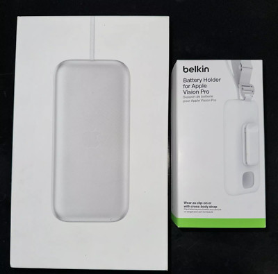 Apple Vision Pro Battery & Belkin Battery Holder. Part# MW283LL/A - HRDR2ZM/A