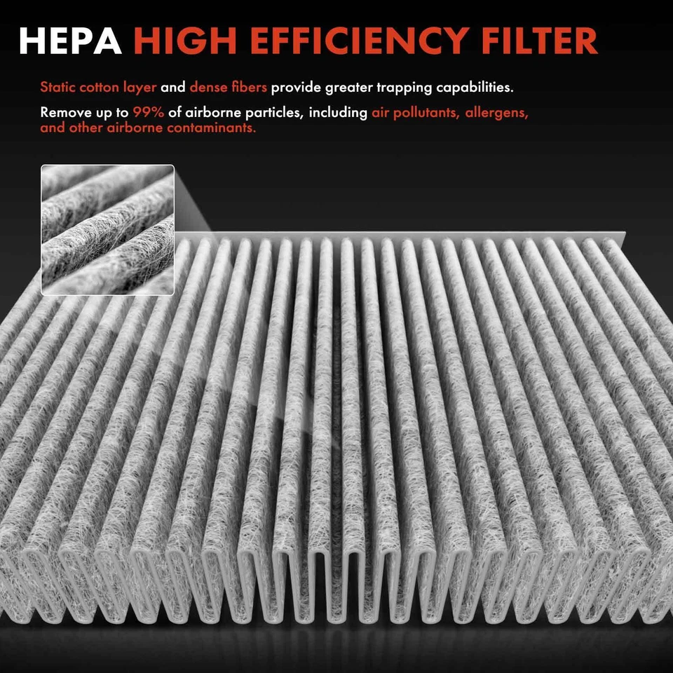 Filtro de ar de cabine de carbono ativado para Jeep Compass Dodge Hornet Fiat 500L 500X - Imagem 4 de 4