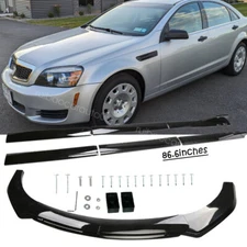 For Chevrolet Caprice Front Rear Bumper Lip Spoiler Body Kit Splitter Side Body