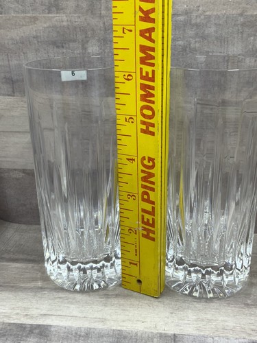 Set of 2 STUART Crystal Monaco 18oz. Highbal Crystal Glasses Made In England New - Picture 15 of 17
