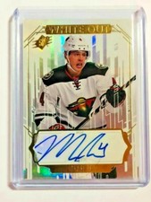  2016-17 SPx White Out Autographs #WOMR Mike Reilly Sign Minnesota Wild