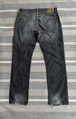 American Eagle Slim Straight Men’s Jeans 34x34 Black Gray Denim Pants