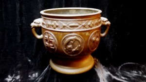 Japanese Edo period /brass pot/sculpture