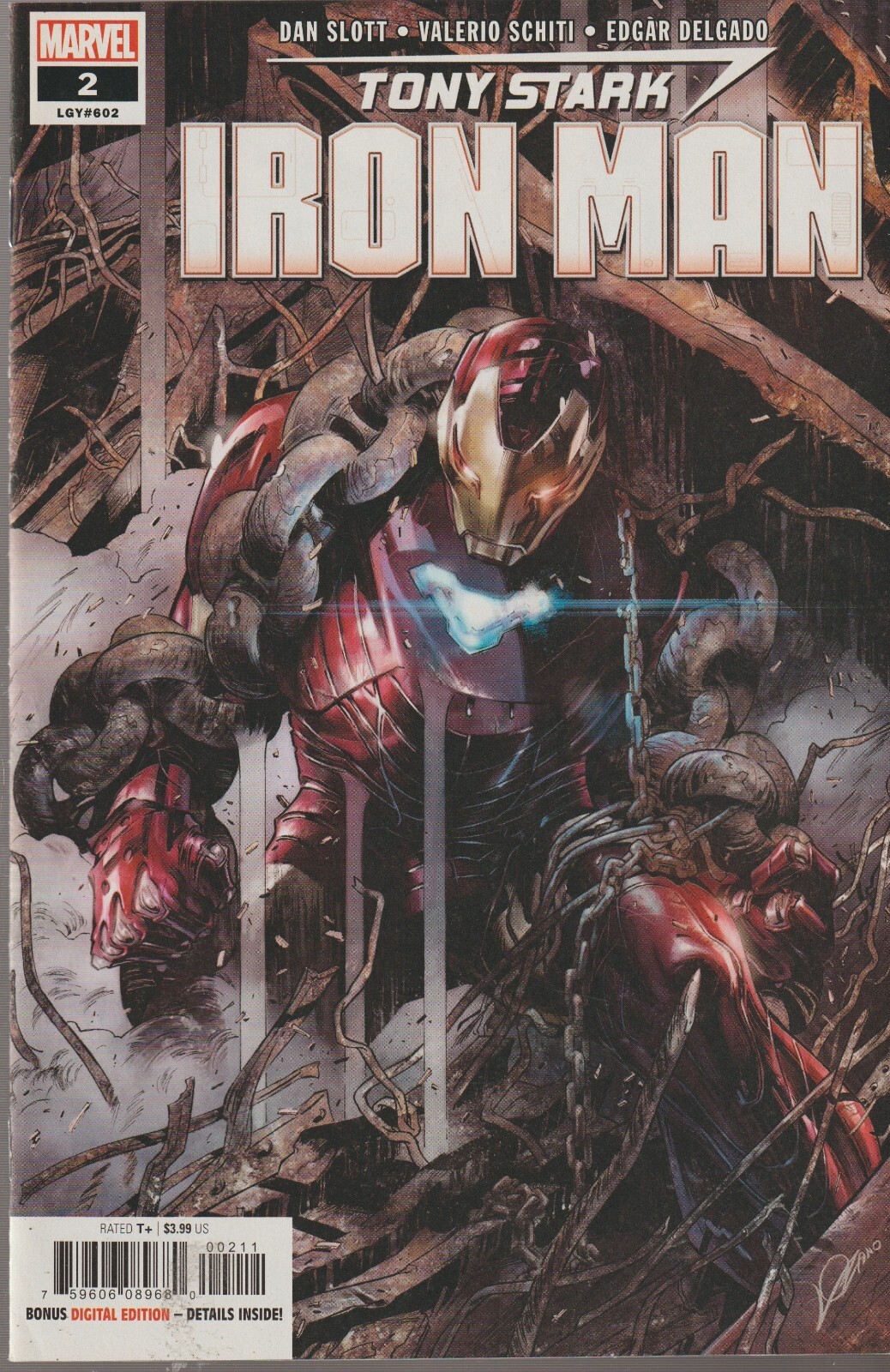 MARVEL COMICS TONY STARK IRON MAN #2 (2018) VF+