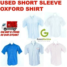 Used Oxford Shirts Short Sleeve Cintas, Workrite, Unifirst, G&K